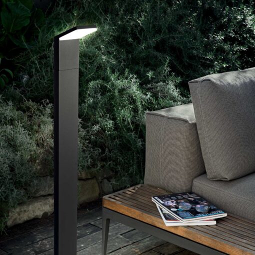 IDEAL LUX Κολωνάκι Κήπου STYLE LED 9W 4000K IP54 Ανθρακί Χρώματος – 209906