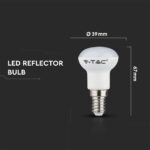 LED Λάμπα E14 R39 3W V-TAC Samsung Chip Φυσικό Λευκό 4000K – 211