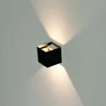 LED Φωτιστικό Τοίχου 5W Up-Down V-TAC Μαύρο Αδιάβροχο IP65  Φυσικό 4000K – 217087