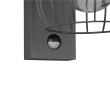 Φωτιστικό Τοίχου Trio Lighting E27   Ανθρακί Χυτό Αλουμίνιο Ανιχνευτής Κίνησης  IP44  – 210869142