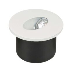 LED Spot Χωνευτό Λευκό Στρογγυλό για Σκαλοπάτια 3W V-TAC  Θερμό Λευκό 3000K – 211207