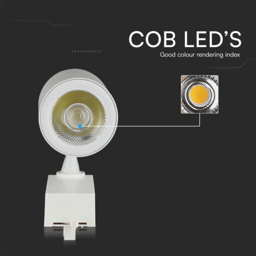 Φωτιστικό Ράγας LED COB 35W 3000K Λευκού Χρώματος V-TAC – 211255
