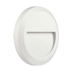 Επιτοίχιο Φωτιστικό LED για Σκαλοπάτια 2W V-TAC Λευκό Στρογγυλό Αδιάβροχο IP65 Φυσικό 4000K – 211314
