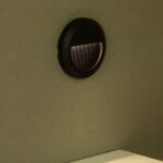 Επιτοίχιο Φωτιστικό LED για Σκαλοπάτια 2W V-TAC Μαύρο Στρογγυλό Αδιάβροχο IP65 Φυσικό 4000K – 211316