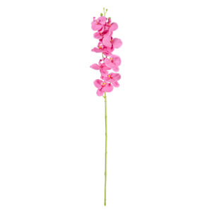 GloboStar® Artificial Garden  PINK ORCHID BRANCH 21131 Τεχνητό Διακοσμητικό Κλαδί Ορχιδέας Y85cm