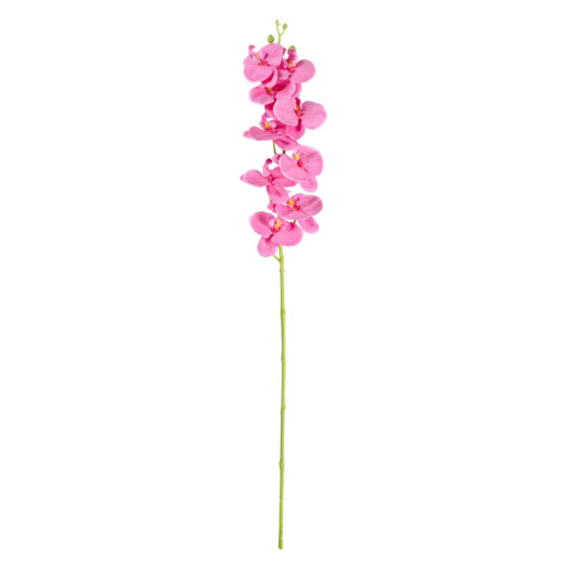 GloboStar® Artificial Garden  PINK ORCHID BRANCH 21131 Τεχνητό Διακοσμητικό Κλαδί Ορχιδέας Y85cm