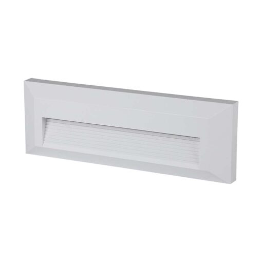 Επιτοίχιο Φωτιστικό LED για Σκαλοπάτια 3W V-TAC Λευκό Ορθογώνιο Αδιάβροχο IP65 Φυσικό 4000K – 211326