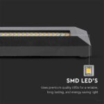 Επιτοίχιο Φωτιστικό LED για Σκαλοπάτια 3W V-TAC Μαύρο Ορθογώνιο Αδιάβροχο IP65 Θερμό 3000K – 211329
