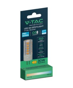 LED Λάμπα G4 12V SAMSUNG Chip 3.2W 385lm 6400K V-TAC – 21133