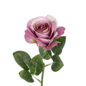 GloboStar® Artificial Garden  PINK ROSE BRANCH 21136 Τεχνητό Διακοσμητικό Κλαδί ΡοζΤριαντάφυλλο Y50cm