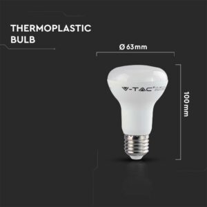 LED Λάμπα E27 Σποτ R63 8.5W V-TAC PRO Samsung Chip 120° 806lm Θερμό Λευκό 3000K – 21141