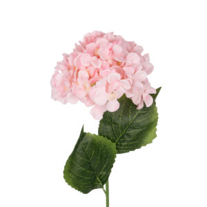 GloboStar® Artificial Garden PINK HYDRANGEA BRANCH 21143 Τεχνητό Διακοσμητικό Κλαδί Ροζ Ορτανσία Y73cm