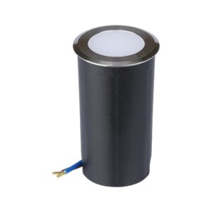 Χωνευτό φωτιστικό LED σκάλας 1W στρογγυλό μαύρο/ασημί 6400K ψυχρό λευκό IP67 V-TAC – 211464