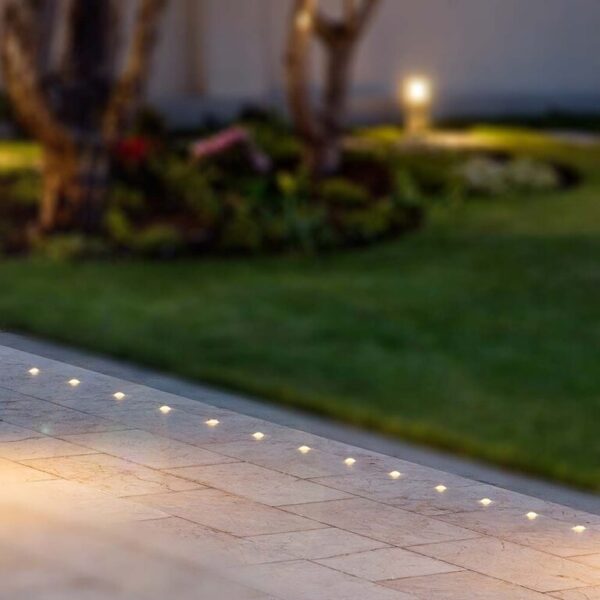 Χωνευτό φωτιστικό LED σκάλας 1W στρογγυλό μαύρο 3000K θερμό λευκό IP67 με δύο ανοίγματα V-TAC – 211466