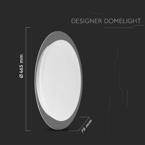 Πλαφονιέρα LED Designer 20W/40W/20W Στρογγυλή Dimmable 3 σε 1 V-TAC – 2114741