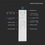 Πλαφονιέρα LED Designer 20W/40W/20W Στρογγυλή Dimmable 3 σε 1 CCT V-TAC – 2114761