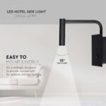 LED επιτοίχιο φωτιστικό κομοδίνου 3W σε μαύρο σώμα και θύρα USB για ξενοδοχεία V-TAC – 211487