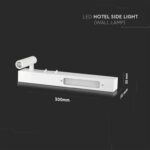 LED απλίκα 3W+6W 3000K θερμό λευκό με λευκό σώμα V-TAC – 211488