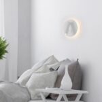 LED απλίκα 3W+6W 3000K θερμό λευκό με λευκό σώμα στρογγυλή V-TAC – 211489