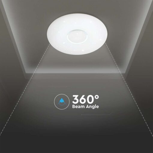 Πλαφονιέρα LED Designer 30W/60W/30W Στρογγυλή Dimmable 3 σε 1 V-TAC – 2114911