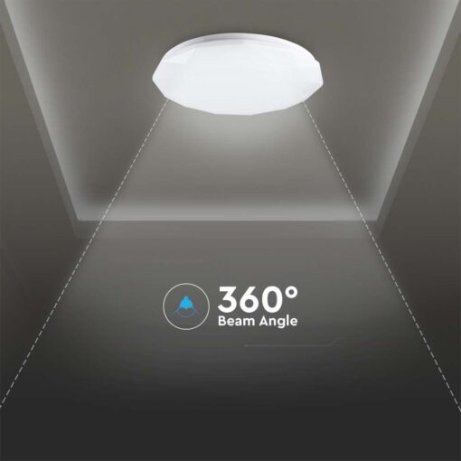 Πλαφονιέρα LED Designer 30W/60W/30W Στρογγυλή Dimmable 3 σε 1 V-TAC – 2114921