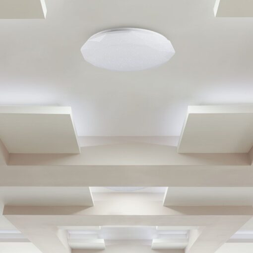 Πλαφονιέρα LED Designer 20W/40W/20W Στρογγυλή με γωνίες Dimmable 3 σε 1 V-TAC – 2114931