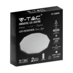Πλαφονιέρα LED Designer 20W/40W/20W Στρογγυλή με γωνίες Dimmable 3 σε 1 V-TAC – 2114931