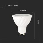 Λάμπα LED Spot GU10 Samsung chip 6W Θερμό 3000K 38° V-TAC – 21165