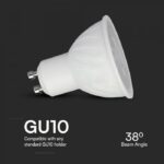 Λάμπα LED Spot GU10 Samsung chip 6W Φυσικό 4000K 38° V-TAC – 21165