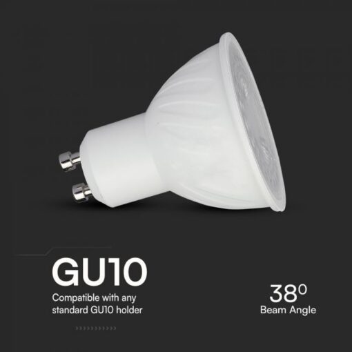 Λάμπα LED Spot GU10 Samsung chip 6W Φυσικό 4000K 38° V-TAC – 21165
