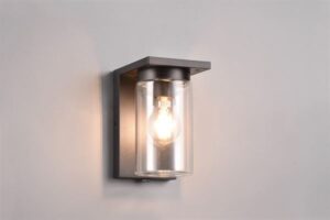 Φωτιστικό Τοίχου Μαύρο Ματ ARDILA 1x E27 Αισθητήρας Νύχτας Ημέρας IP44 Trio Lighting – 211660132