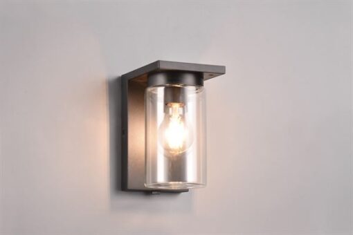 Φωτιστικό Τοίχου Μαύρο Ματ ARDILA 1x E27 Αισθητήρας Νύχτας Ημέρας IP44 Trio Lighting – 211660132