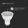 Λάμπα LED Spot GU10 Samsung chip SMD 6W 6500K  V-TAC – 21167