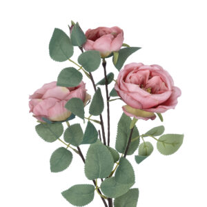 GloboStar® Artificial Garden HOT PINK CLIMBING ROSE BRANCH 21185 Τεχνητό Διακοσμητικό Κλαδί Τριαντάφυλλο Έντονο Ροζ Y70cm