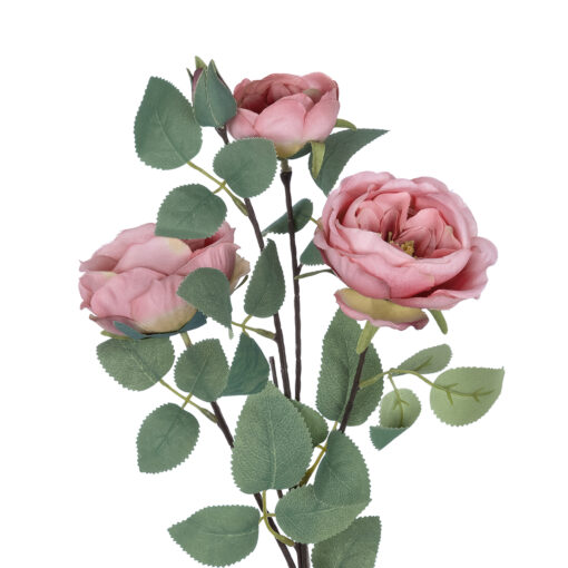 GloboStar® Artificial Garden HOT PINK CLIMBING ROSE BRANCH 21185 Τεχνητό Διακοσμητικό Κλαδί Τριαντάφυλλο Έντονο Ροζ Y70cm