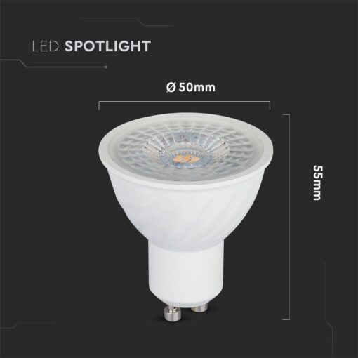 LED SPOT Λάμπα GU10 6W V-TAC PRO Samsung Chip 110° 445lm Dimmable Θερμό 3000K – 21198