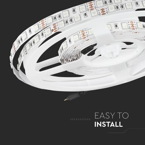 LED Ταινία 7W V-TAC Dimmable 900lm/m Πολύχρωμη RGB 5 Μέτρα – 212120