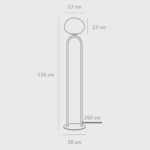 Φωτιστικό Δαπέδου DFTP  Shapes 1xE27 Μπρονζε Χρώματος – 2120074035