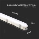 LED Φωτιστικό-Φως Ασφαλείας 48W Τύπου Φθορίου 150cm V-TAC PRO Samsung Chip 120° 5760lm Αδιάβροχο IP65 Φυσικό 4000K – 2120221