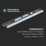 LED Φωτιστικό-Φως Ασφαλείας 48W Τύπου Φθορίου 150cm V-TAC PRO Samsung Chip 120° 5760lm Αδιάβροχο IP65 Φυσικό 4000K – 2120221