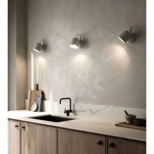 Επιτοίχιο Φωτιστικό DFTP  Angle 1xGU10 Γκρι Χρώματος – 2120601010