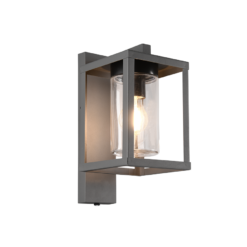 Φωτιστικό Τοίχου Trio Lighting LUNGA 1x E27 Ανθρακί Χυτό Αλουμίνιο IP44, Αισθητήρας κίνησης- 212069142