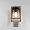 Φωτιστικό Τοίχου Trio Lighting LUNGA 1x E27 Ανθρακί Χυτό Αλουμίνιο IP44, Αισθητήρας φωτός – 212060142