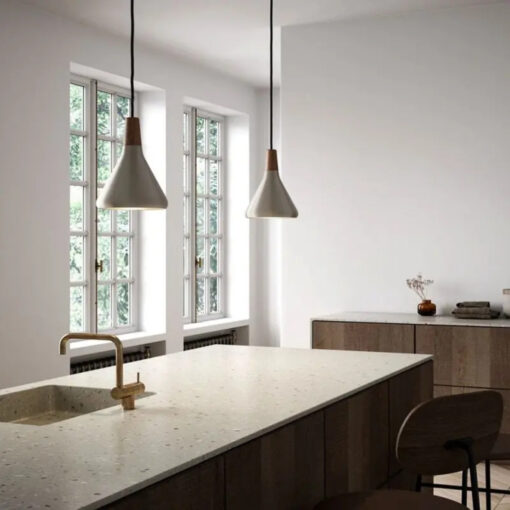 Κρεμαστό Φωτιστικό DFTP  Nori 18 1xE27 Χρώματος Νικελ Ματ – 2120803032