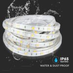 LED Ταινία 6W V-TAC Dimmable 500lm/m Αδιάβροχη IP65 Θερμό   3000K 5 Μέτρα – 212145
