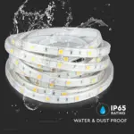 LED Ταινία 4W V-TAC Dimmable 500lm/m Αδιάβροχη IP65 Πολύχρωμη RGB 5 Μέτρα – 212118