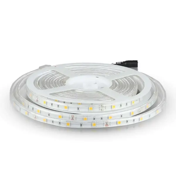 LED Ταινία 4W V-TAC Dimmable 500lm/m Αδιάβροχη IP65 Πολύχρωμη RGB 5 Μέτρα – 212118