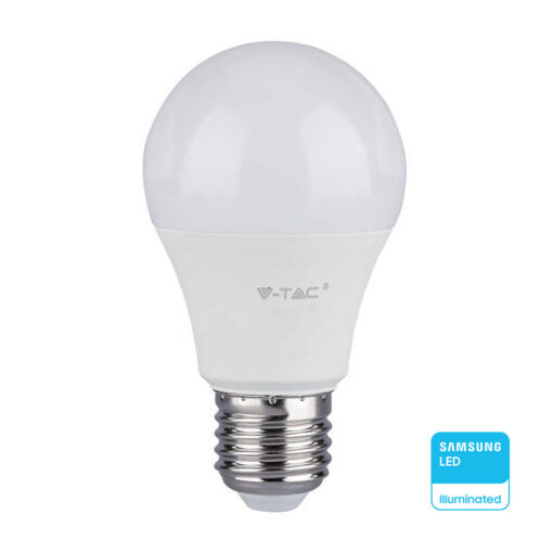 LED Λάμπα E27 A60 8.5W V-TAC PRO Samsung Chip 806lm Φυσικό Λευκό 4000K – 21229