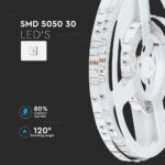 LED Ταινία 6W V-TAC Dimmable 500lm/m Πολύχρωμη RGB 5 Μέτρα – 212124
