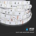 LED Ταινία 6W V-TAC Dimmable 500lm/m Πολύχρωμη RGB 5 Μέτρα – 212124